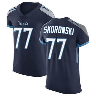 Elite Peter Skoronski Men's Tennessee Titans Vapor Untouchable Jersey - Navy
