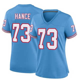 Game Blake Hance Women's Tennessee Titans Oilers Throwback Alternate Jersey - Light Blue