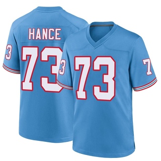 Game Blake Hance Youth Tennessee Titans Oilers Throwback Alternate Jersey - Light Blue