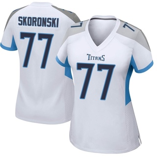 Game Peter Skoronski Women's Tennessee Titans Jersey - White