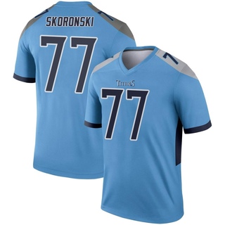 Legend Peter Skoronski Men's Tennessee Titans Jersey - Light Blue