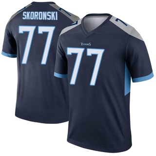 Legend Peter Skoronski Men's Tennessee Titans Jersey - Navy