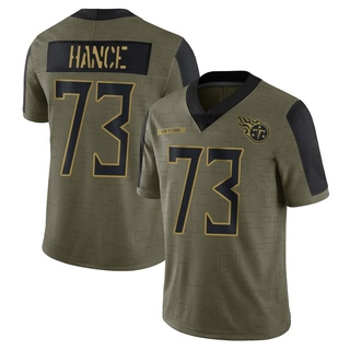 Limited Blake Hance Men's Tennessee Titans 2021 Salute To Service Jersey - Olive