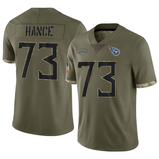 Limited Blake Hance Men's Tennessee Titans 2022 Salute To Service Jersey - Olive