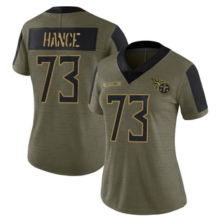 Limited Blake Hance Women's Tennessee Titans 2021 Salute To Service Jersey - Olive