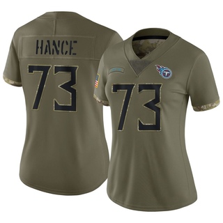 Limited Blake Hance Women's Tennessee Titans 2022 Salute To Service Jersey - Olive