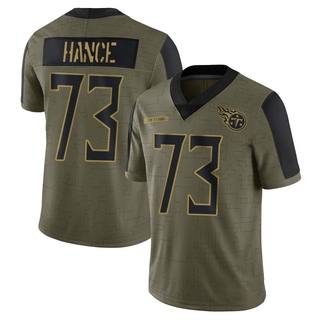 Limited Blake Hance Youth Tennessee Titans 2021 Salute To Service Jersey - Olive
