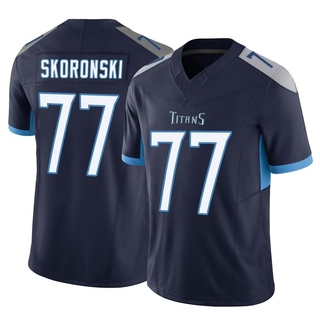 Limited Peter Skoronski Men's Tennessee Titans Vapor F.U.S.E. Jersey - Navy