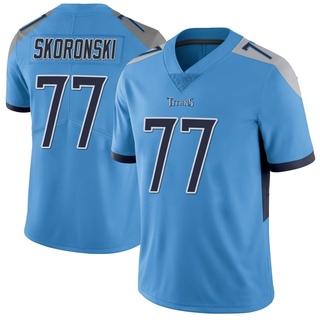 Limited Peter Skoronski Men's Tennessee Titans Vapor Untouchable Jersey - Light Blue