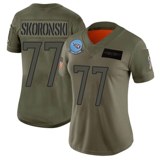 Limited Peter Skoronski Women's Tennessee Titans 2019 Salute to Service Jersey - Camo