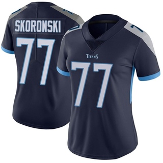Limited Peter Skoronski Women's Tennessee Titans Vapor Untouchable Jersey - Navy